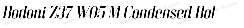 Bodoni Z37 W05 M Condensed Bold字体转换